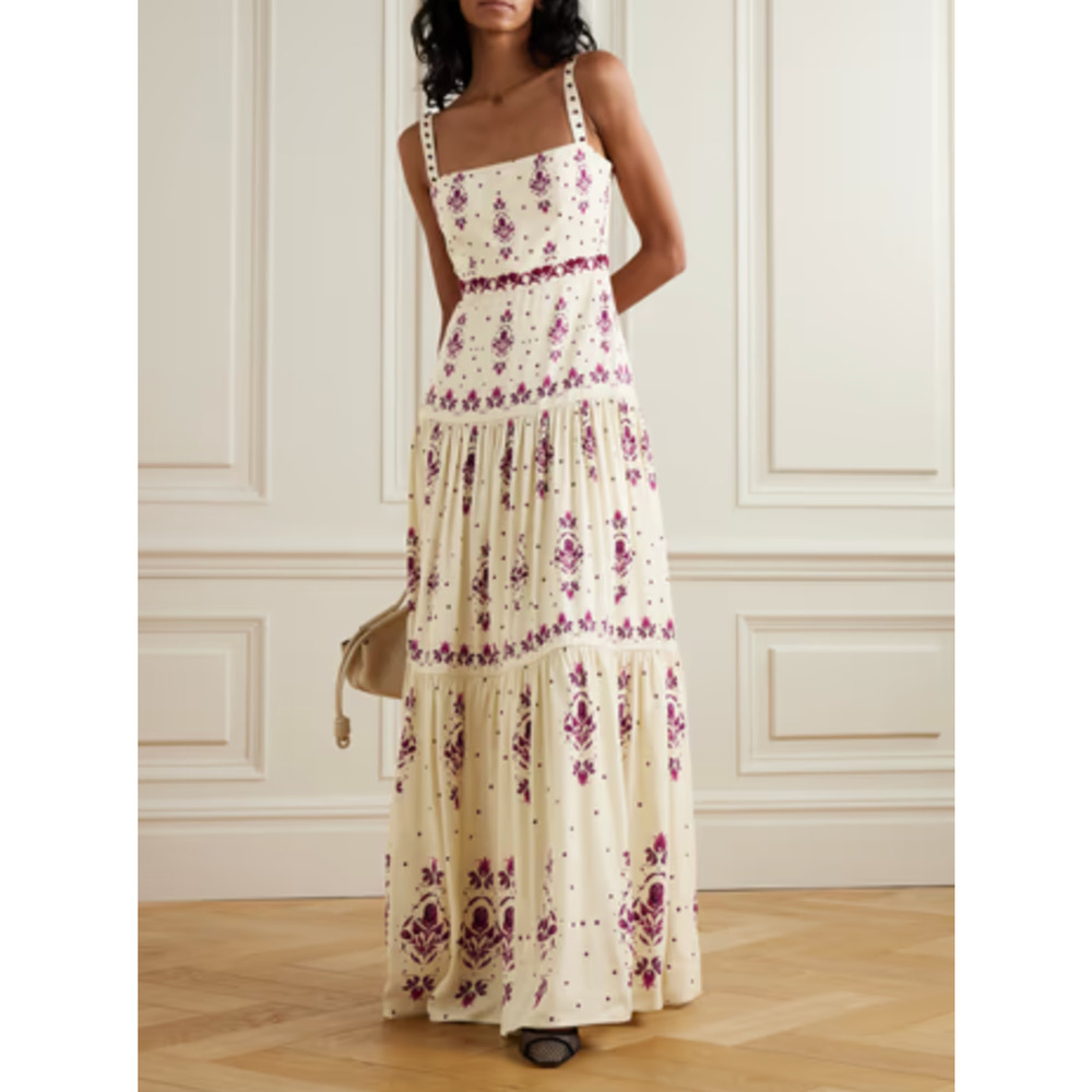 Agua by Agua Bendita Lima Relato Maxi Dress Large